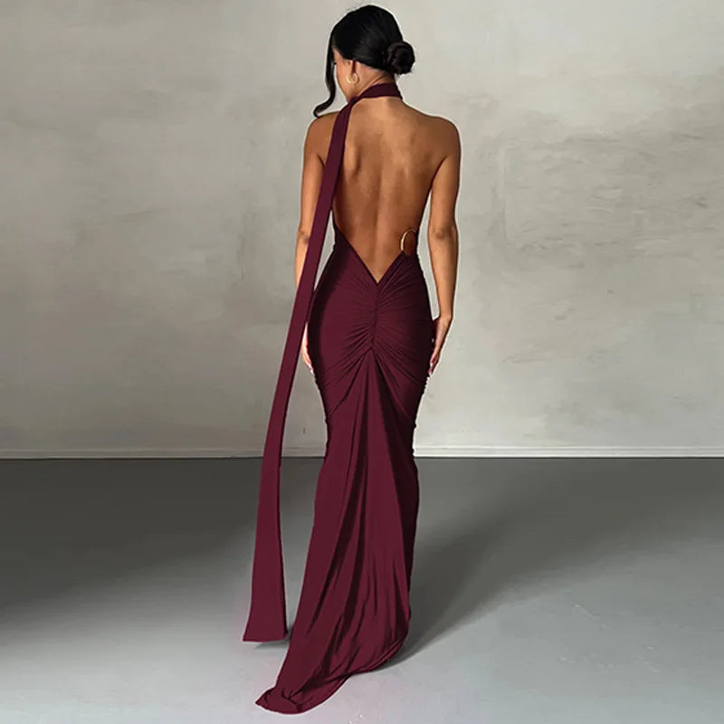 UNLEASH - The Lumina Backless Dress
