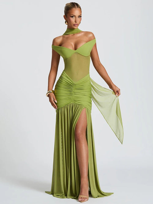 UNLEASH - "Unstoppable" Off-Shoulder Dress