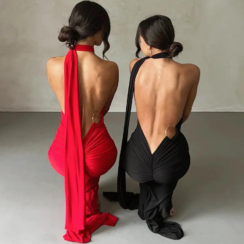 UNLEASH - The Lumina Backless Dress