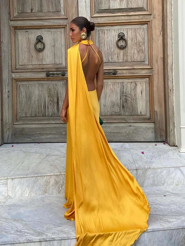 UNLEASH - The Weave Halter Dress