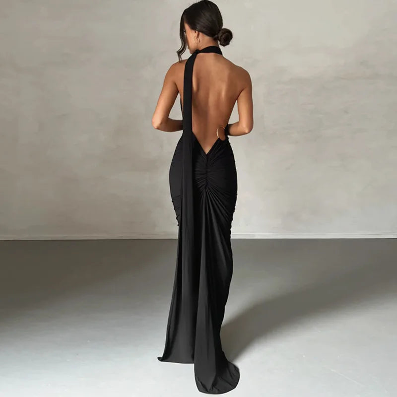 UNLEASH - The Lumina Backless Dress