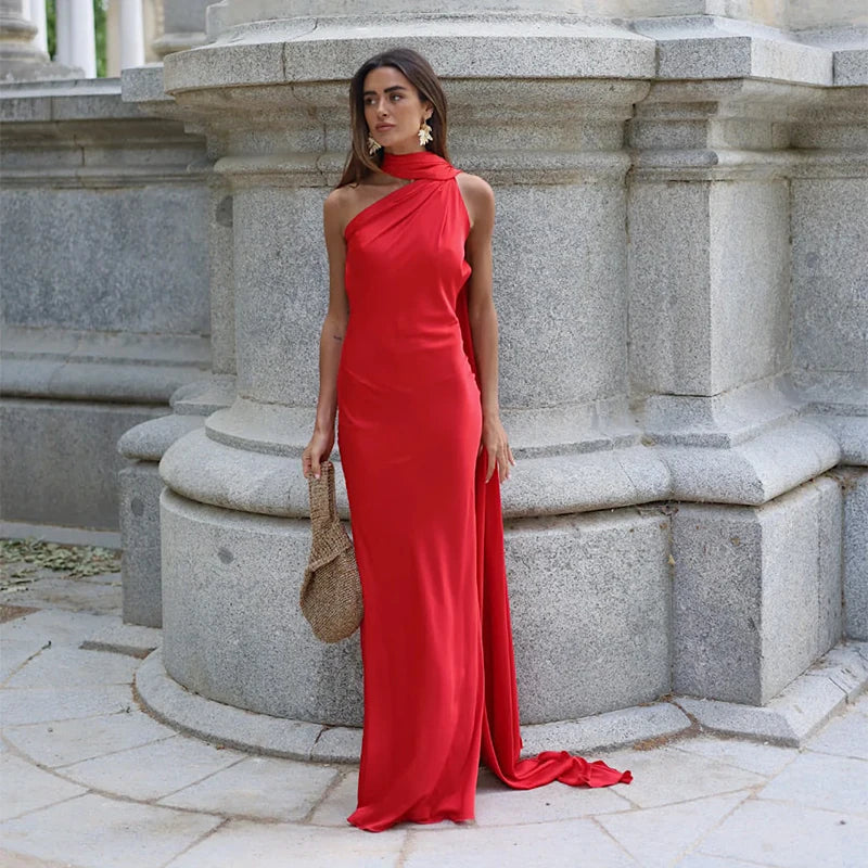 UNLEASH - The Weave Halter Dress