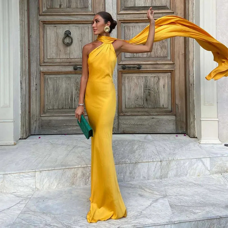 UNLEASH - The Weave Halter Dress