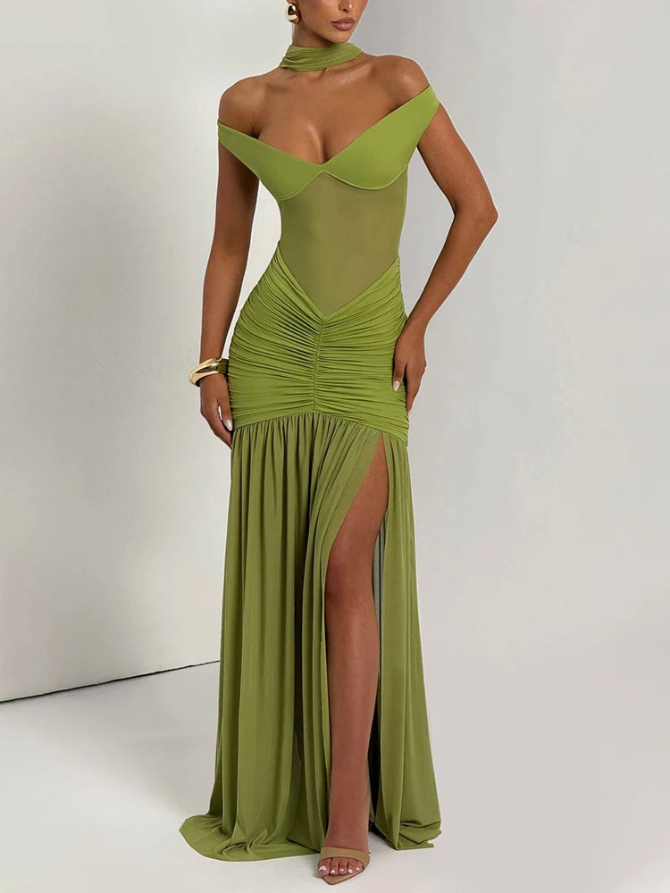 UNLEASH - "Unstoppable" Off-Shoulder Dress
