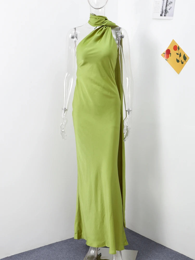 UNLEASH - The Weave Halter Dress